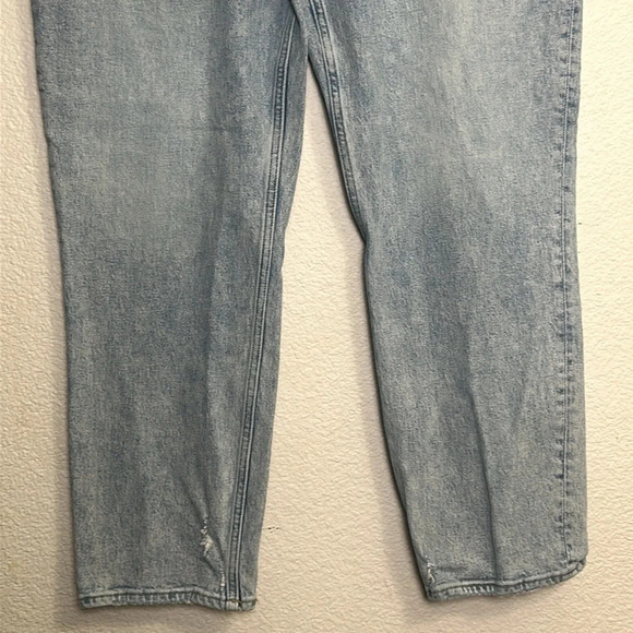 Abercrombie & Fitch The 90s Straight Ultra High Rise Distressed Denim 34/18R - Picture 5 of 14